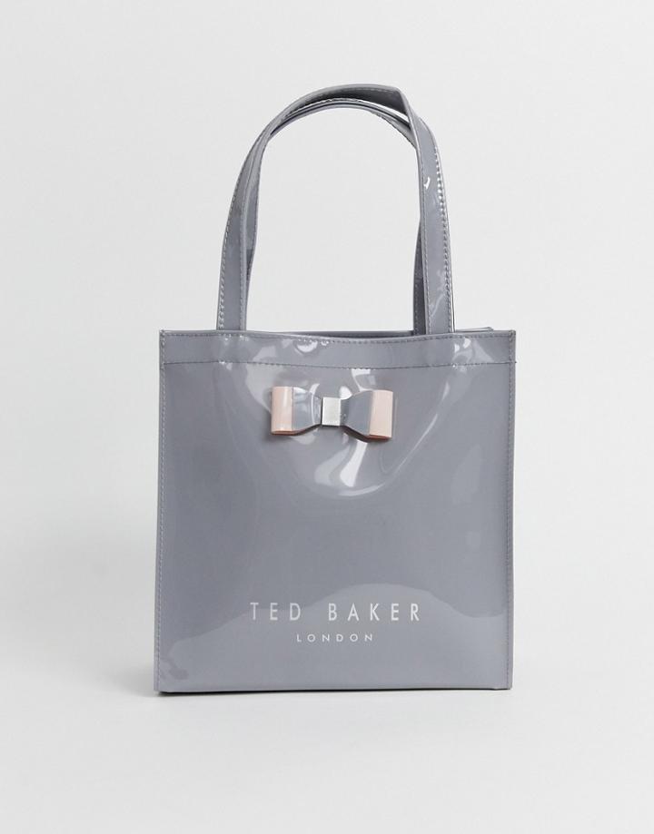 Ted Baker Silcon Soft Small Icon Bag-gray