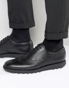 Kickers Kymbo Leather Oxford Brogue Shoes - Black