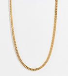 Asos Design 14k Gold Plated Necklace With T Bar