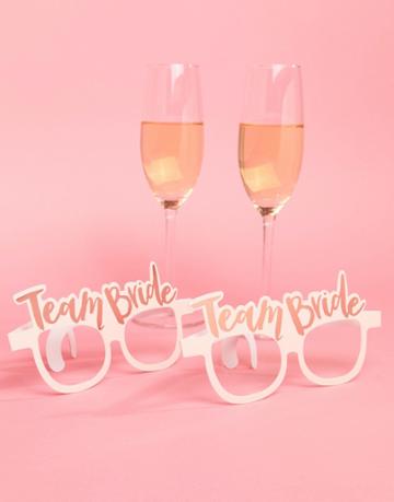 Ginger Ray Team Bride Glasses Set X 8 - Multi