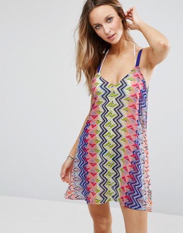 Pia Rossini Rossetta Beach Mini Dress - Pink