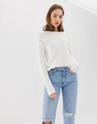 B.young Round Neck Sweater - White