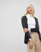 Subtle Luxuy Zip Up Hooded Cardigan - Gray