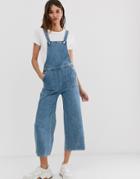 Monki Denim Overall In Blue - Blue