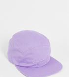 Reclaimed Vintage Inspired Cotton Twill 5 Panel Cap In Washed Lilac-purple