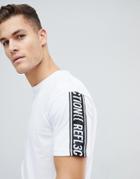Jack & Jones Core Boxy Fit T-shirt With Sleeve Slogan - Black