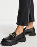 Na-kd Chunky Loafers With Chain In Black