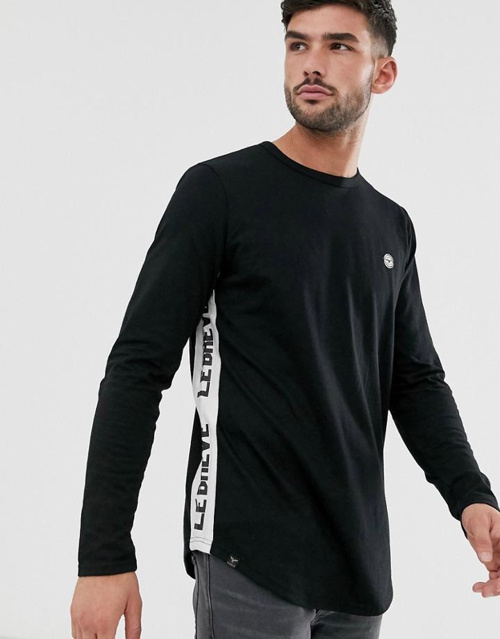 Le Breve Lounge Long Sleeve T-shirt-black