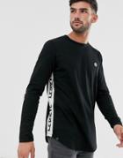Le Breve Lounge Long Sleeve T-shirt-black
