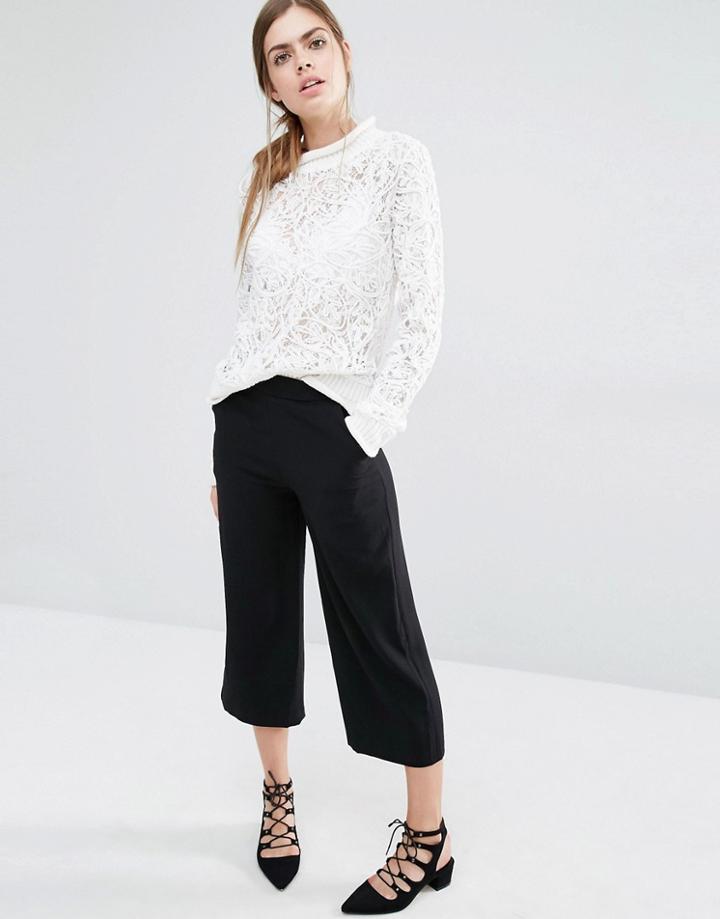 Suncoo Jeff Tailored Culottes - Black