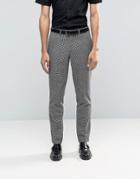 Feraud Heritage Premium Wool And Cashmere Blend Mini Dog Tooth Check Suit Trousers - Black