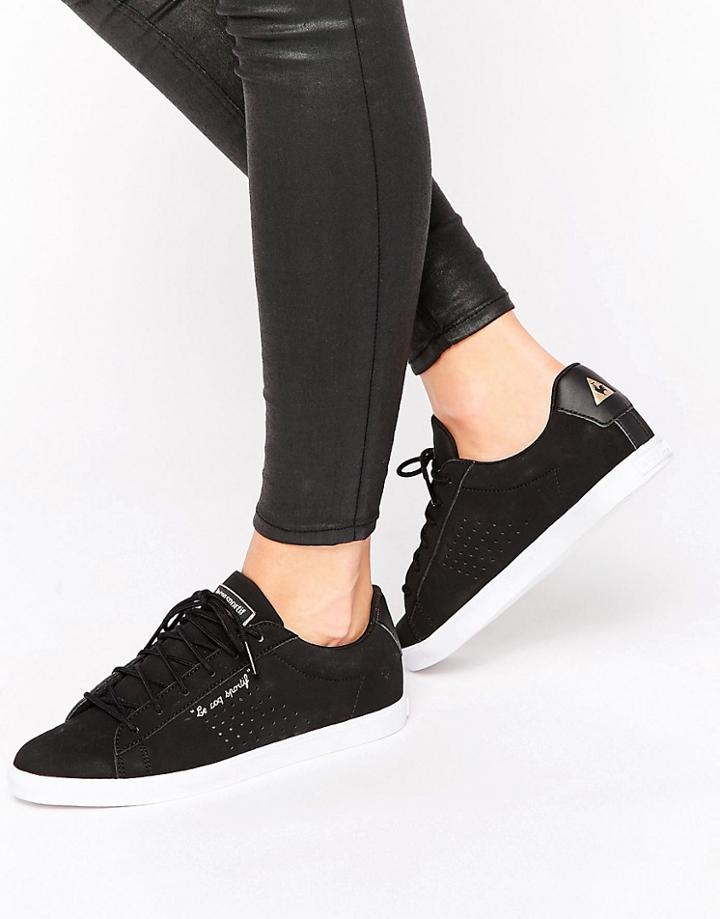 Le Coq Sportif Black Nubuck Agate Lo Sneakers - Black