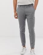 Only & Sons Slim Tapered Fit Pants In Gray-grey