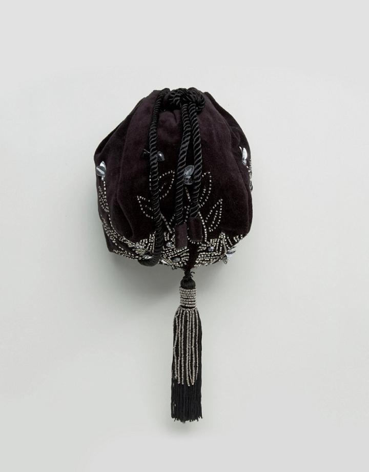 New Look Embellished Duffle Crossbody Bag - Black