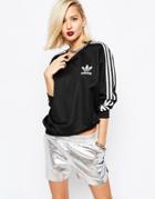 Adidas Originals 3 Stripe Crew Neck Sweatshirt - Black