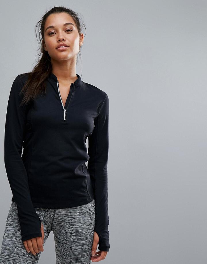 Mango Long Sleeve Sports Top - Black