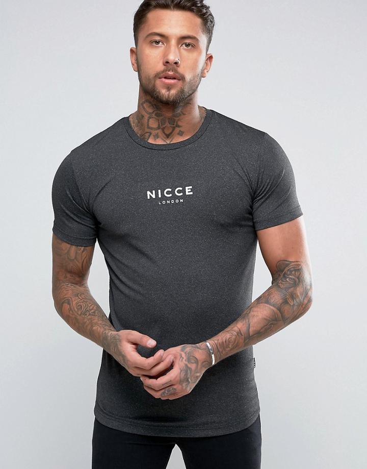 Nicce London T-shirt In Black Lux - Black