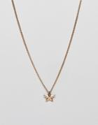 Wftw Star Pendant Necklace In Gold - Gold