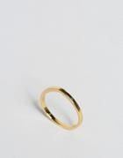 Orelia Vertical Teardrop Ring - Gold