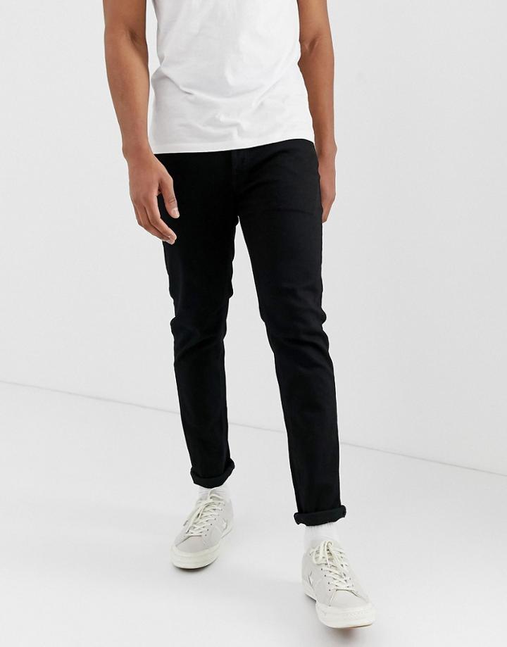 Jack & Jones Slim Fit Jeans In Black Wash - Black