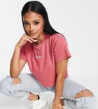 Ellesse Ribbed Crop Top In Pink