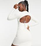 Puma Infuse Cut Out Back Mini Dress In Off-white