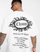 Hnr Ldn Chaos Backprint Oversized T-shirt-white