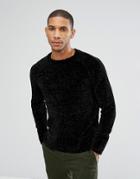 Weekday Chenille Sweater - Black