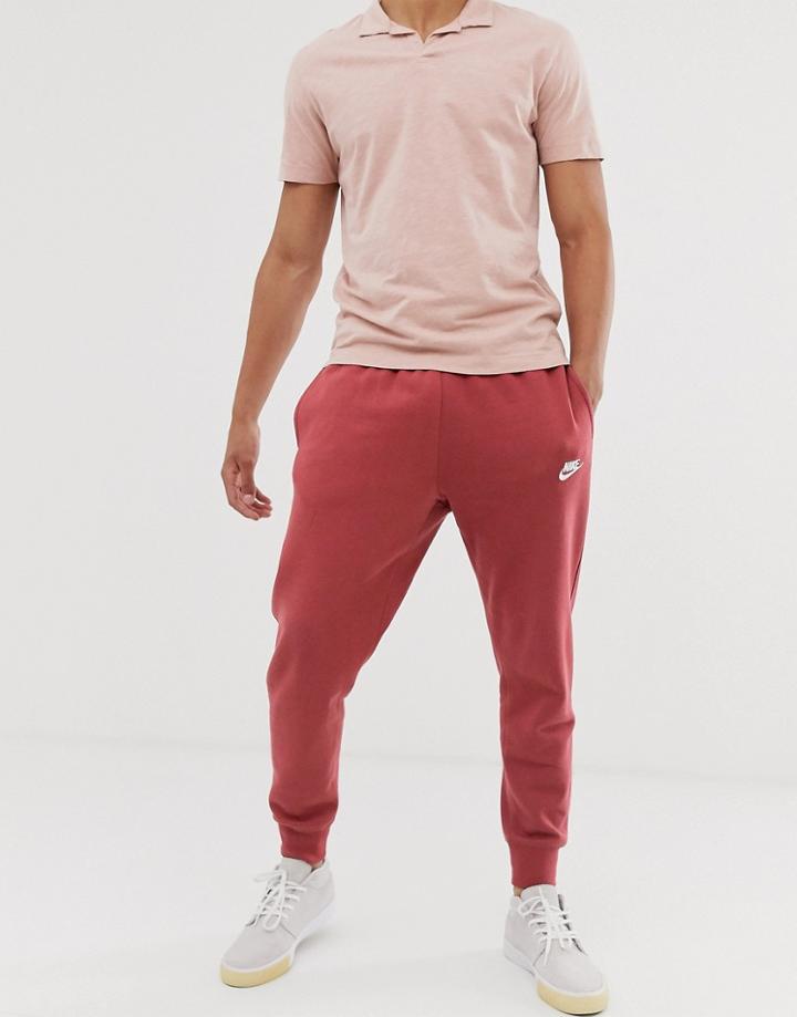 Nike Club Sweatpants Burgundy-red