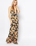 Flynn Skye Chloe Maxi Dress In Tiger Paws - Tiger Paws