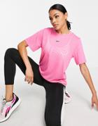 Reebok Training Workout Ready Burnout T-shirt In Pink