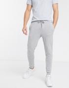 Asos Design Skinny Lightweight Sweatpants In Gray