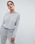 Ax Paris Soft Touch Sweatshirt - Gray