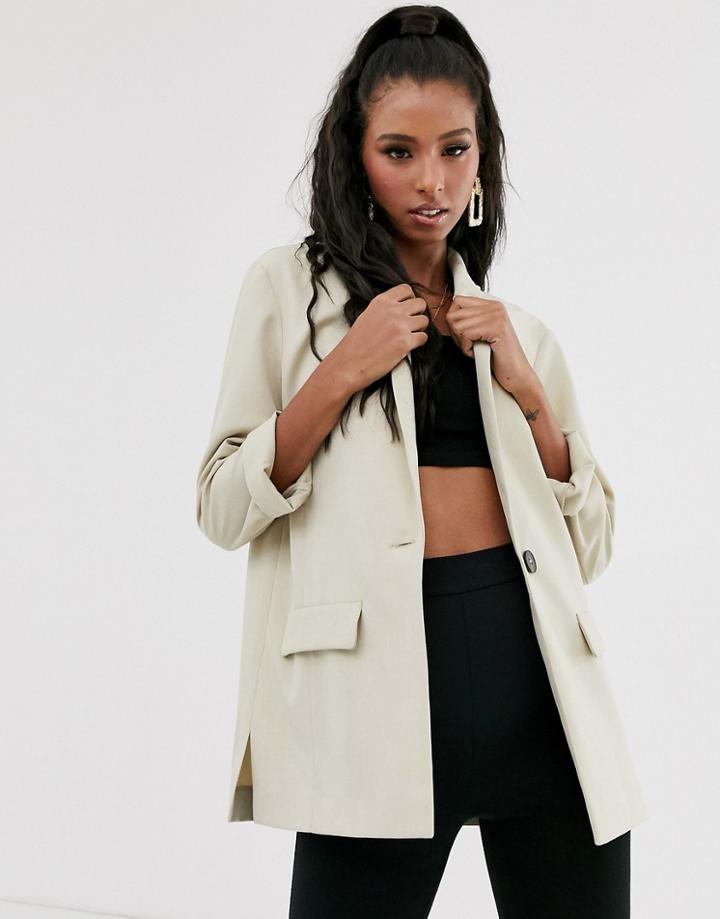Asos Design All Rounder Blazer - Stone