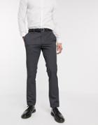Selected Homme Slim Fit Super Stretch Smart Pants In Gray-grey