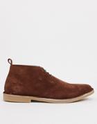 French Connection Suede Chukka Boots-brown