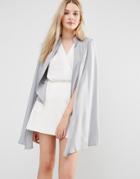 Love & Other Things Cape Blazer - Gray