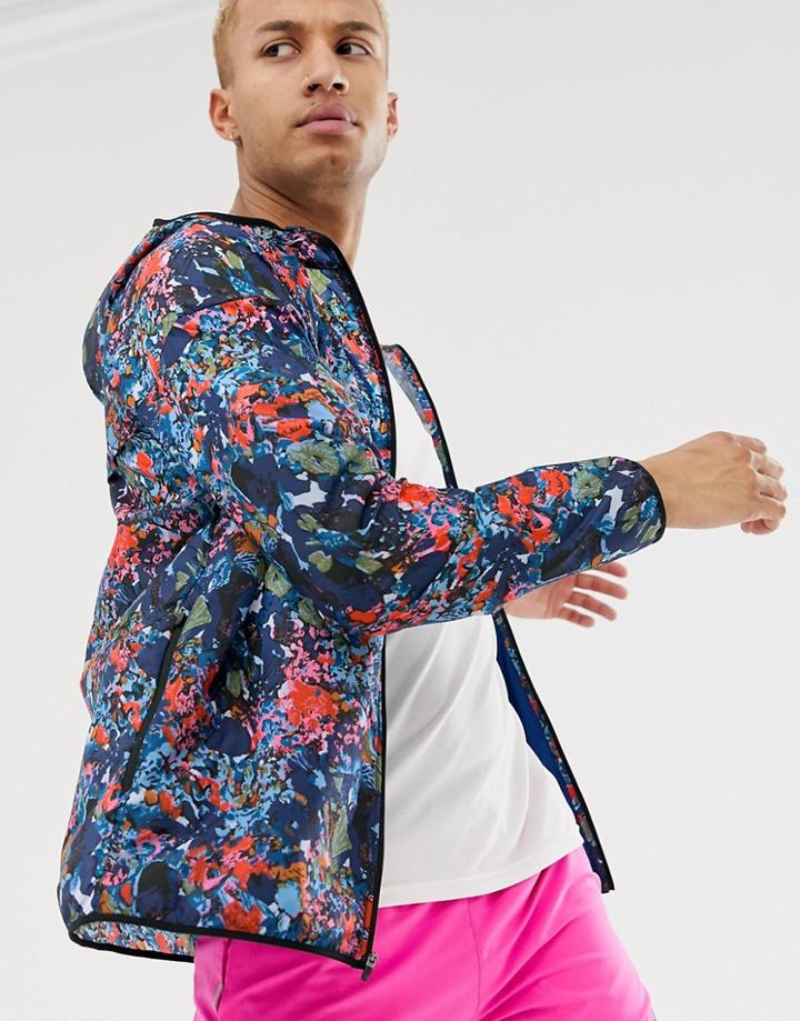 Nike Running Windrunner Printed Jacket In Multicolor
