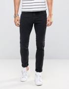 Sisley Jeans In Skinny Fit With Stretch - Black