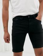 New Look Skinny Shorts In Black - Black
