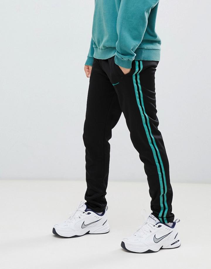 Mennace Sweatpants In Black Poly