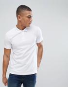 Esprit Organic Polo Shirt In White - White