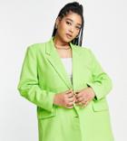 Vero Moda Curve Oversized Blazer In Green