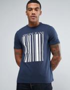 Armani Jeans Barcode Logo T-shirt Regular Fit In Navy - Navy
