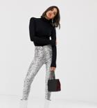 Stradivarius Jegging In Snake Print