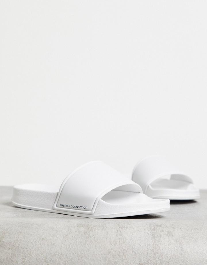 French Connection Slides In White