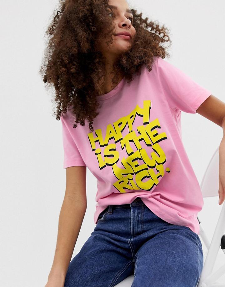 Asos Design T-shirt With Poster Pop Print-multi