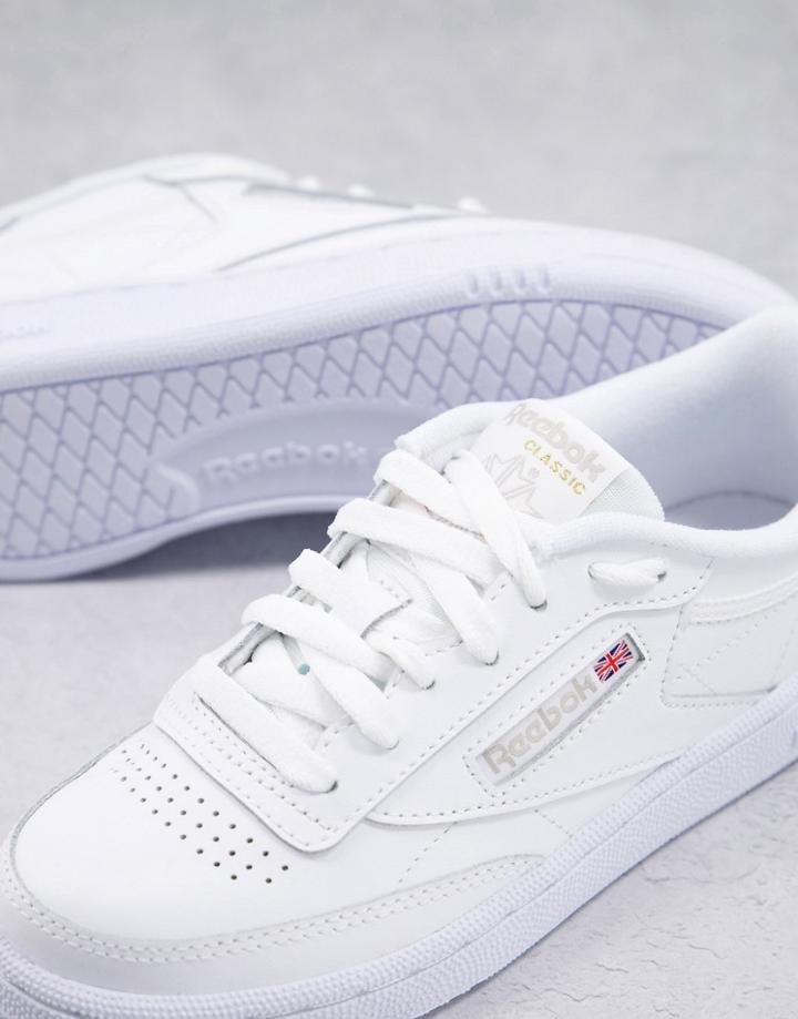 Reebok Club C 85 Sneakers In White And Gray