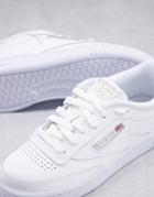 Reebok Club C 85 Sneakers In White And Gray