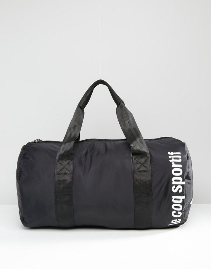 Le Coq Sportif Packable Barrel Bag - Black